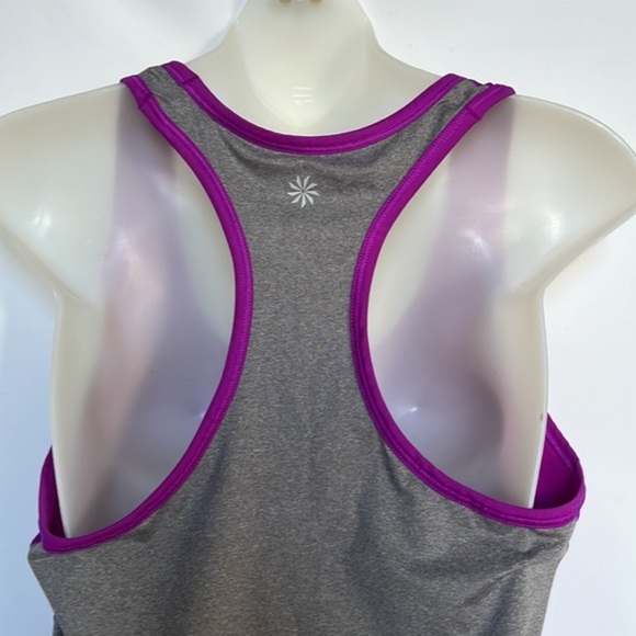Athleta Colorblock Chi Racerback Athletic Tank in Dark Razzle Size M - Picture 7 of 9